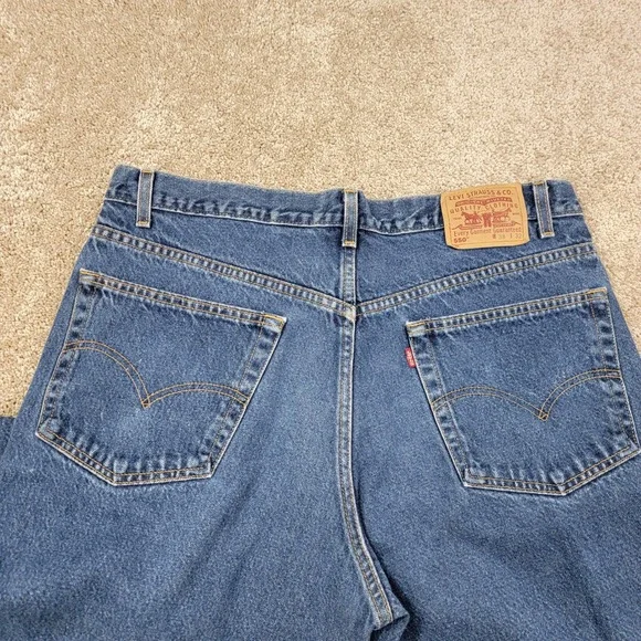 Levis 550 Relaxed Fit Jeans Classic Blue Denim Pants‎ W38 L32 Vintage - Picture 6 of 6